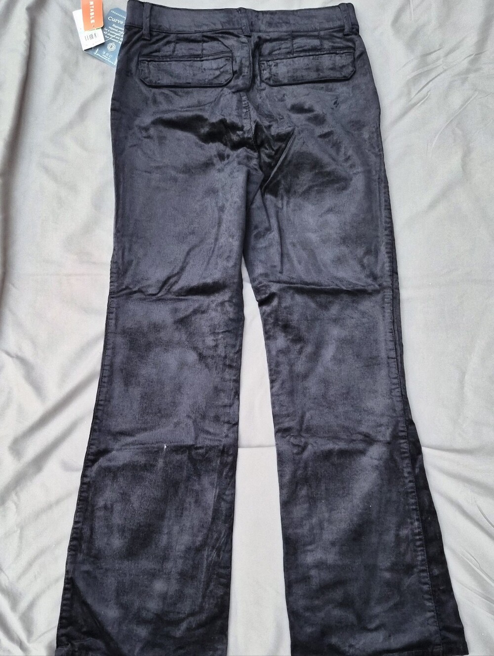 Democracy "Ab"solution Women's Navy Velvet Flare Jeans